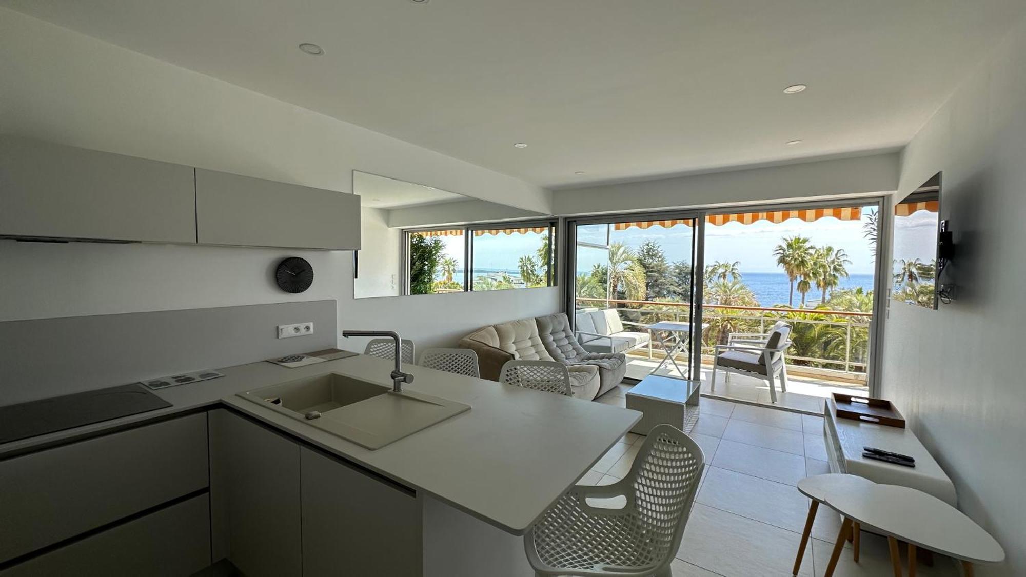 Appartement 2 Chambres Vue Mer Panoramique, Proche Croisette Cannes Vallauris Exterior photo